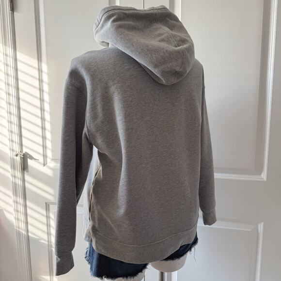 Athleta Heather Gray 24/7 Hoodie Pullover Kangaroo Front Pocket Sweatshirt XLw - Picture 4 of 11